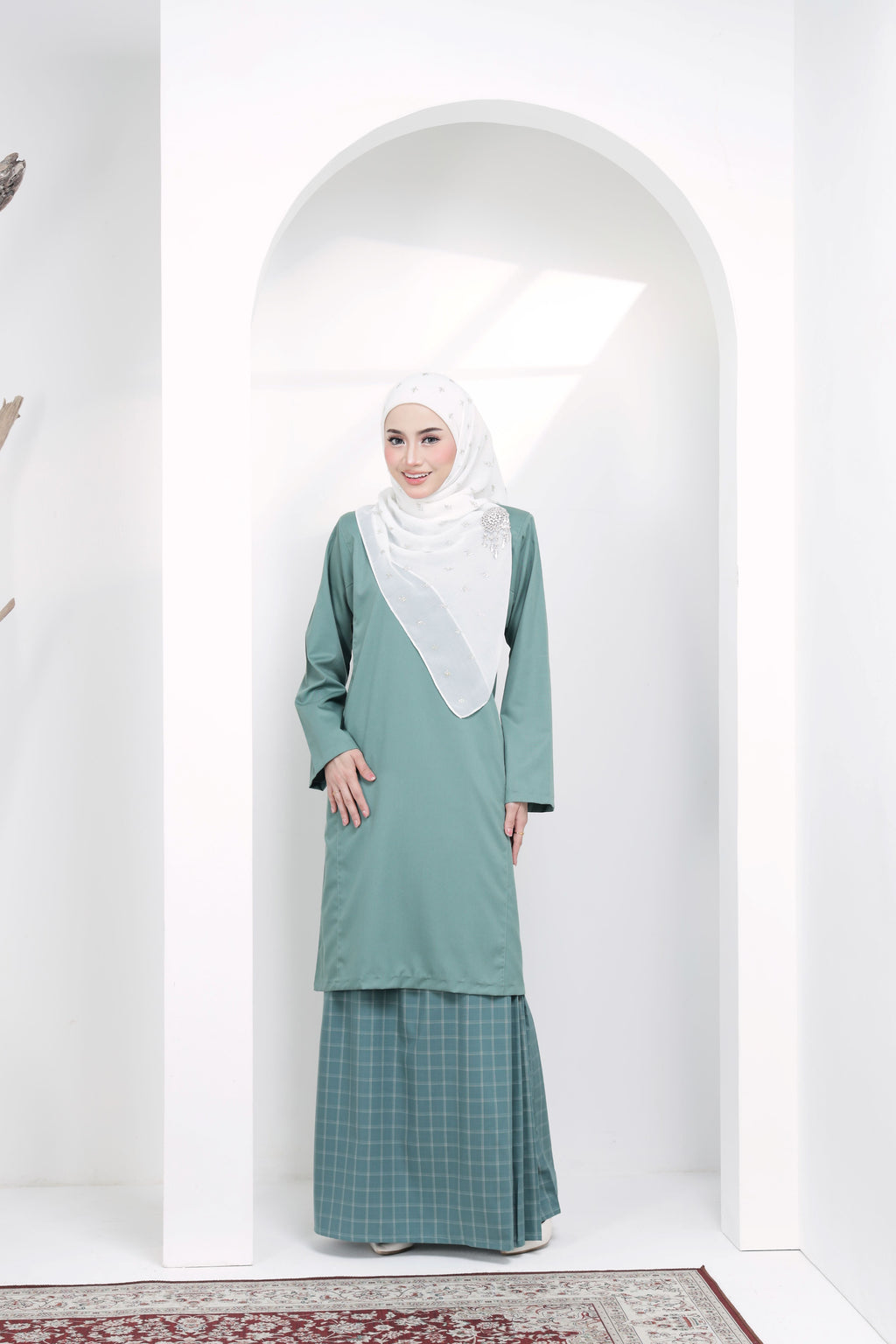 Kurung Johor Classic- KJC-203 ( Steel Teal )