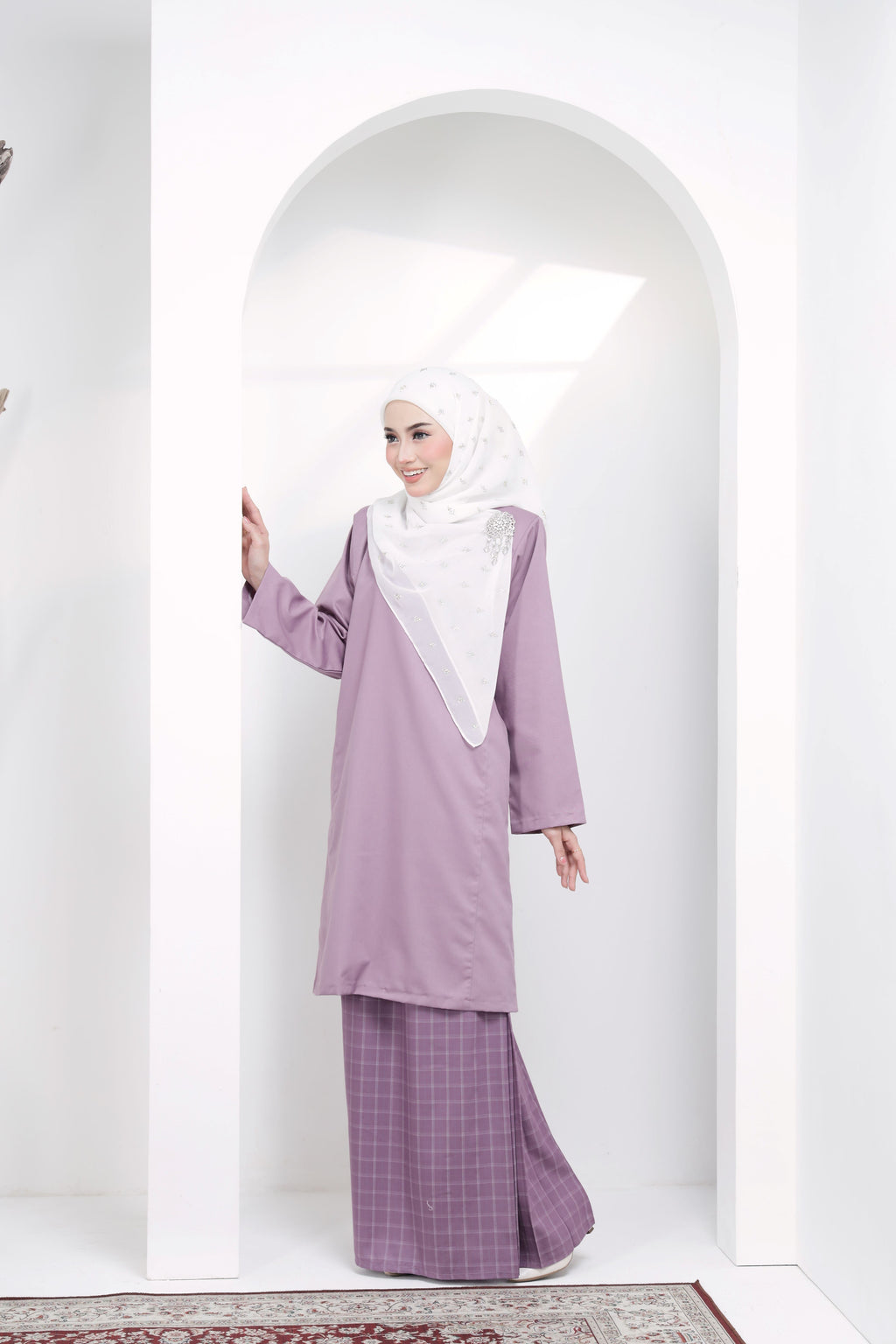 Kurung Johor Classic- KJC-205 ( Dusty Purple )
