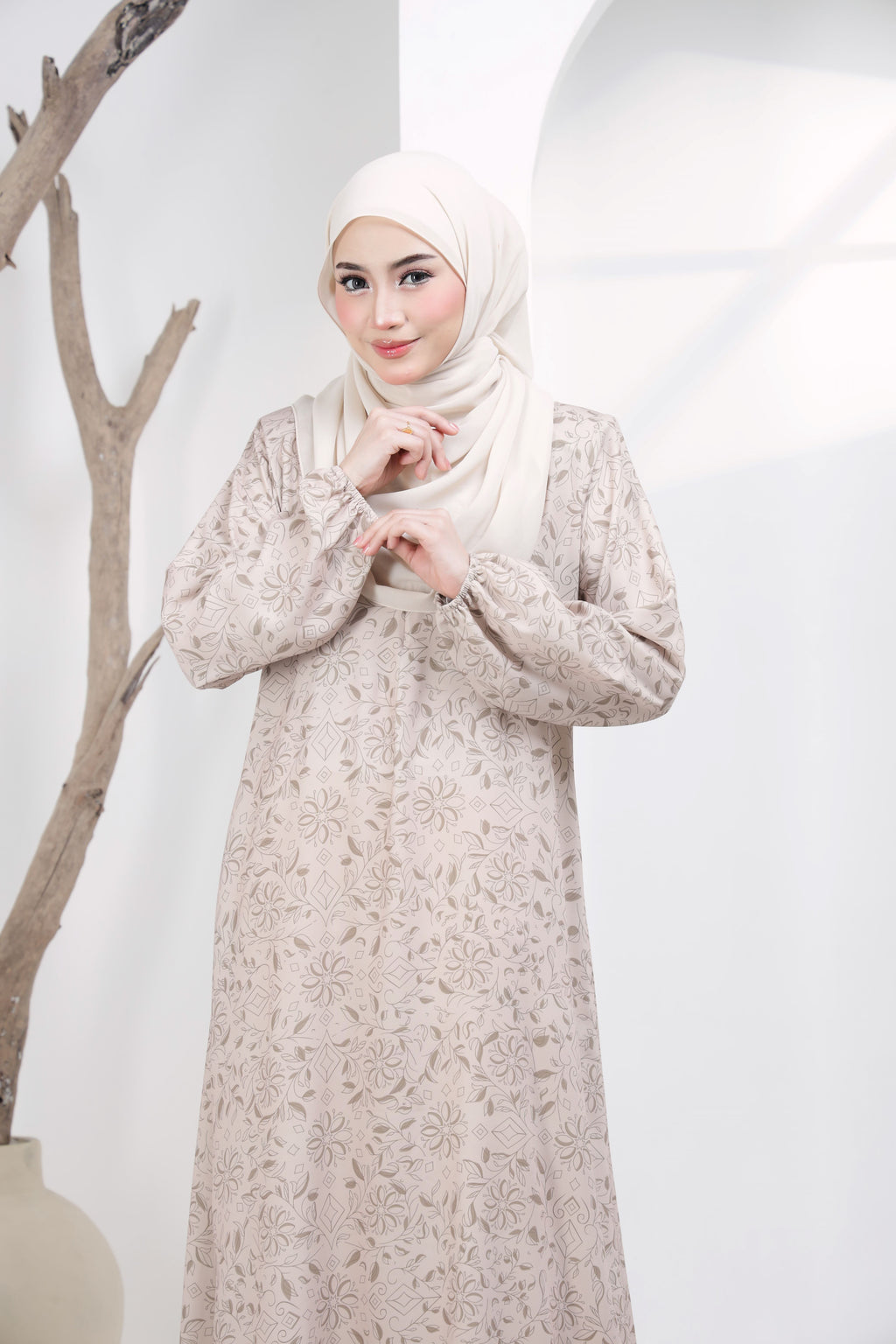 Jubah Zahra Exclusive - JZE-105 ( NUDE )
