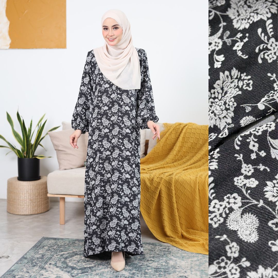 Jubah Asiah - BLACK