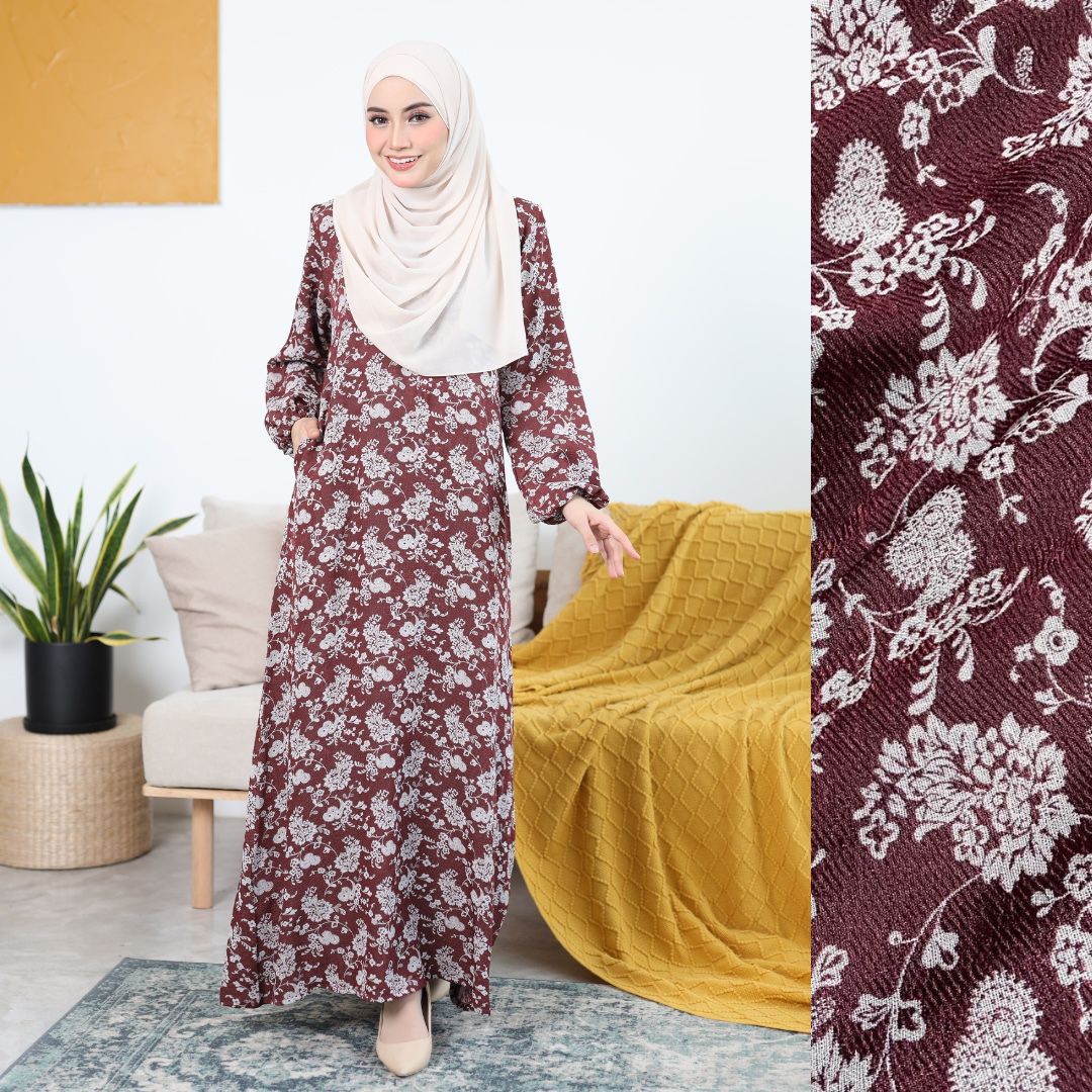 Jubah Asiah - MAROON