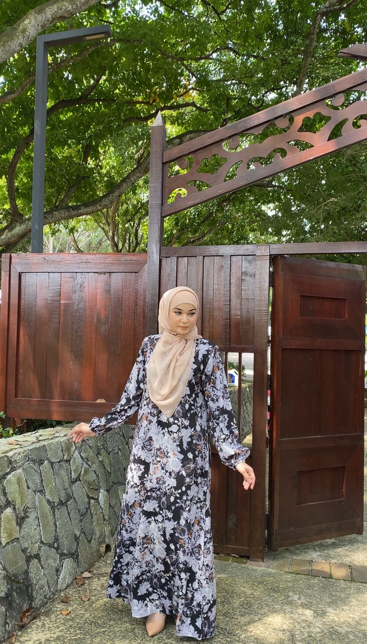 Jubah Maryam Exclusive - JME-803 ( BLACK GREY )