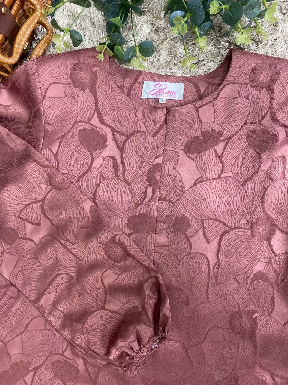 Jubah Naura Exclusive - JNE-120 ( BRICK SALMON )