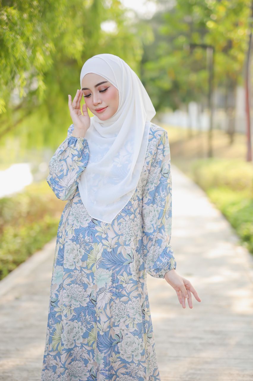 Jubah Adawiyah - jds-611 ( GREYISH BLUE )