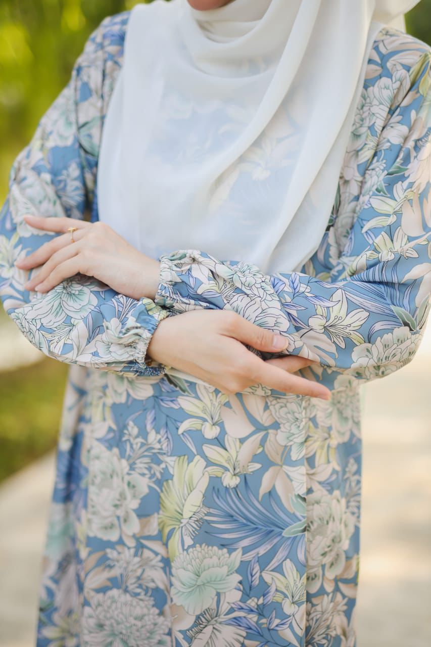 Jubah Adawiyah - jds-611 ( GREYISH BLUE )