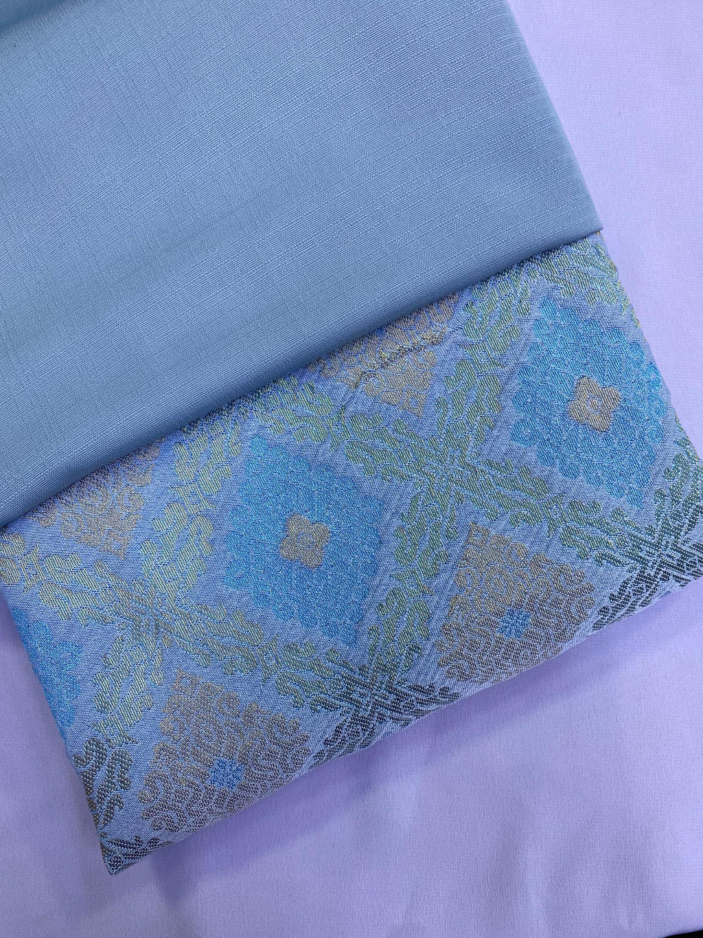 Qaseh Puteri Songket - STEEL BLUE