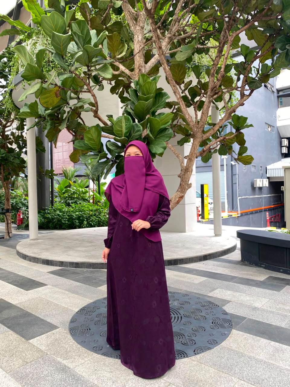 Jubah Naura Exclusive - JNE-134 ( PURPLE MANGOSTEEN )
