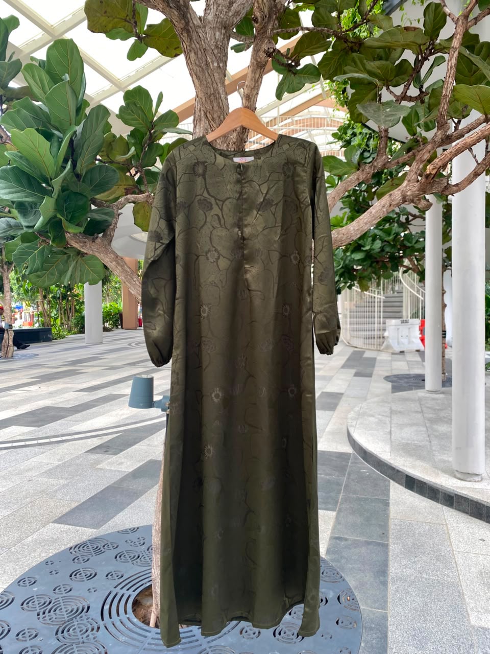 Jubah Naura Exclusive - JNE-135 ( DARK OLIVE )