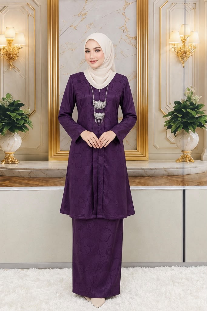 KEBAYA NAURA EXCLUSIVE - KNE-310 ( MANGOSTEEN )
