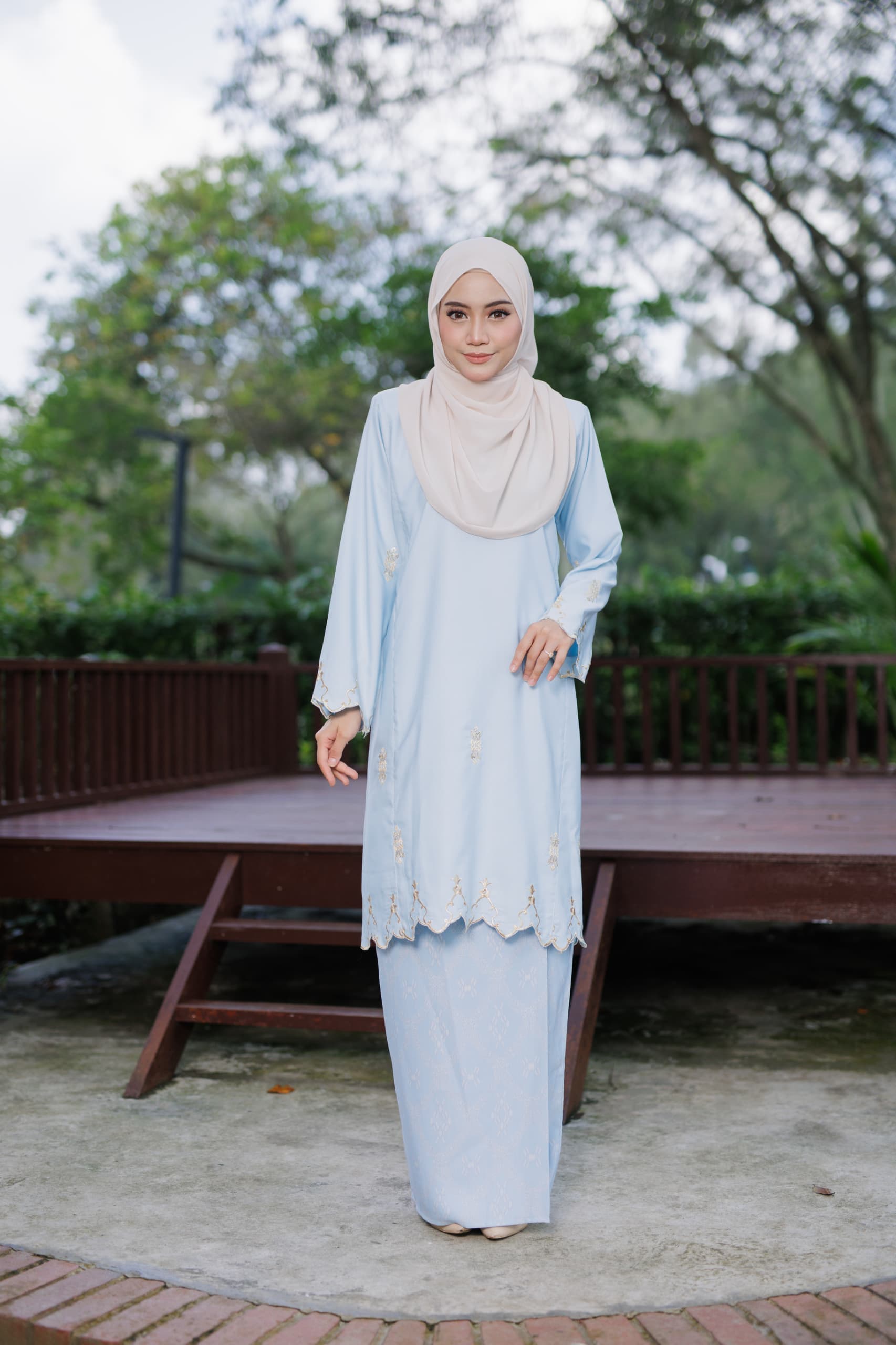 KURUNG KAYANGAN KLASIK - BABY BLUE