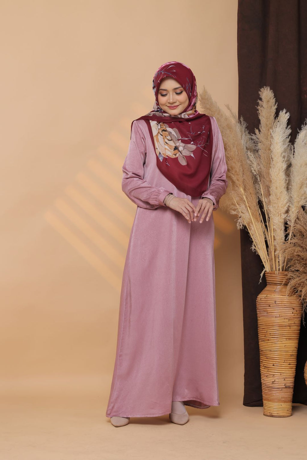 Jubah Maisarah -  JMP-904 ( DUSTY MAUVE )