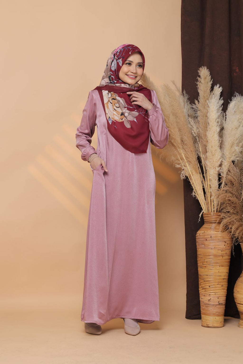 Jubah Maisarah -  JMP-904 ( DUSTY MAUVE )