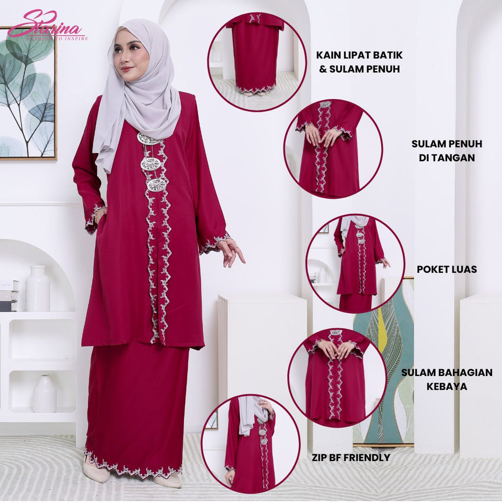 KEBAYA PAHANG EXCLUSIVE - MAGENTA