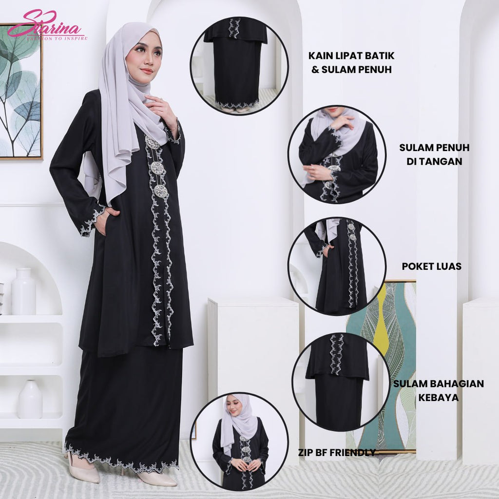 KEBAYA PAHANG EXCLUSIVE - BLACK