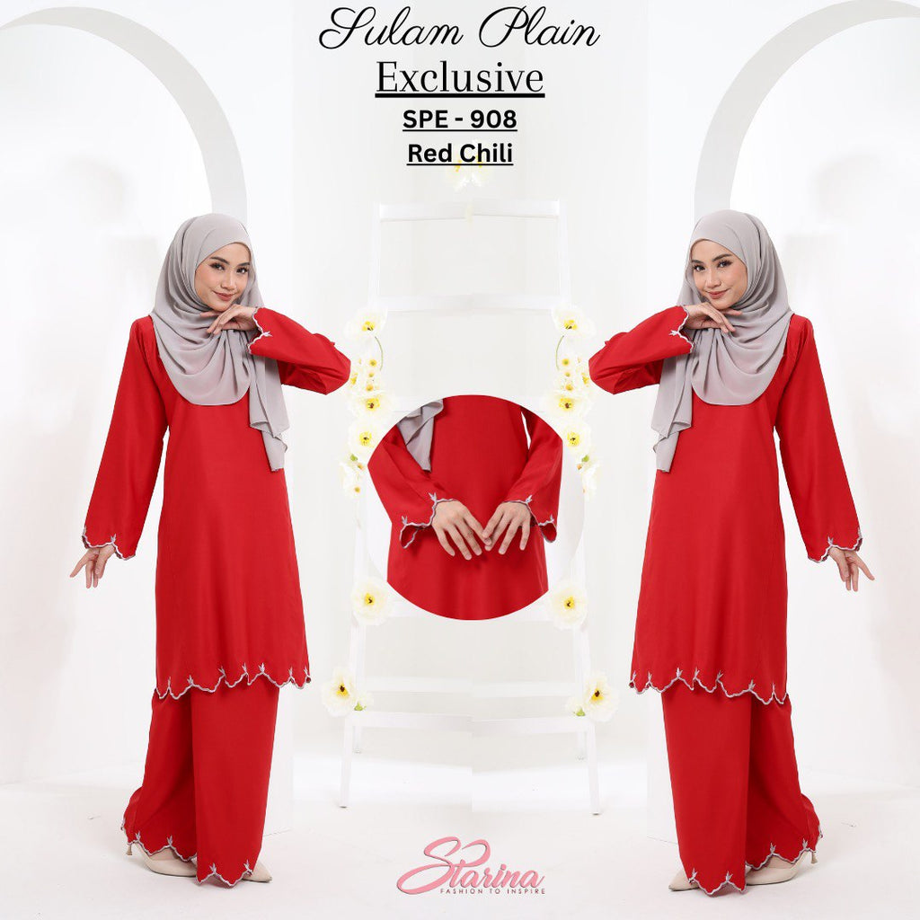 STARINA PLAIN EXCLUSIVE - RED CHILI