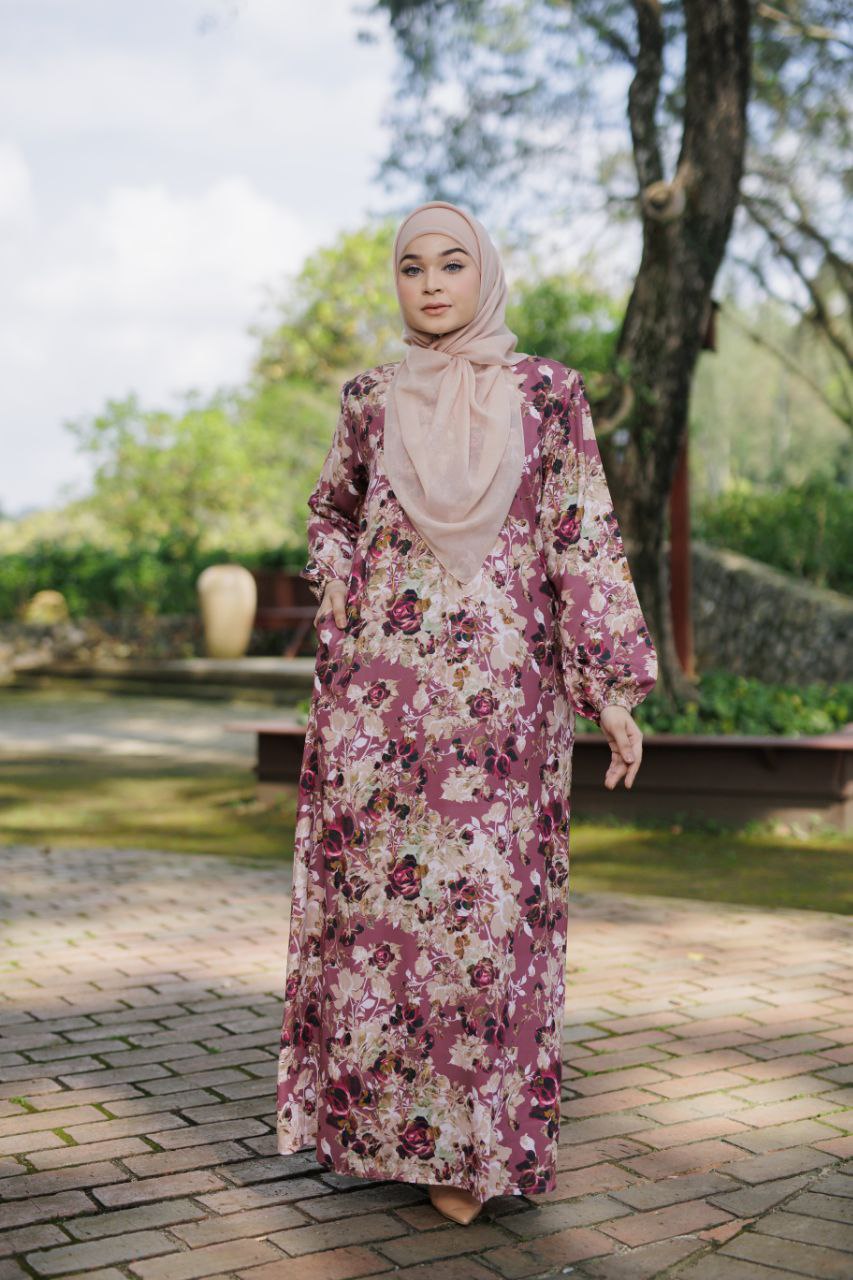 Jubah Maryam Exclusive - JME-804 ( PLUM )