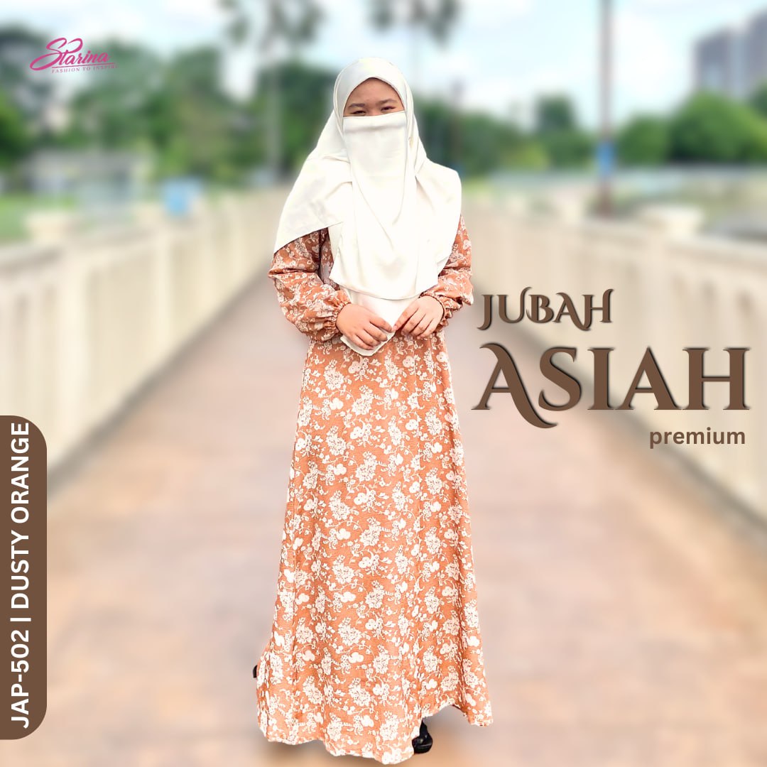 Jubah Asiah - Orange