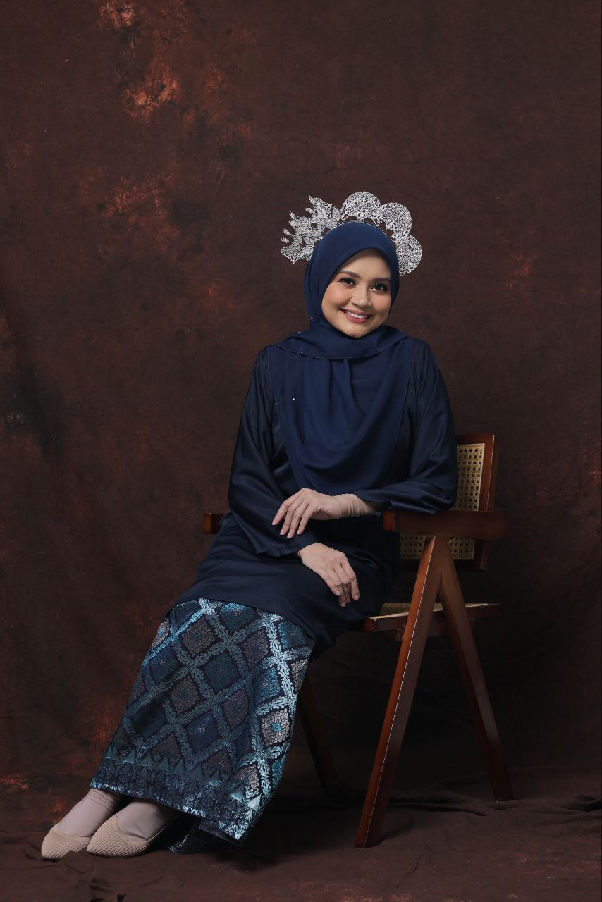 Qaseh Puteri Songket - NAVY BLUE