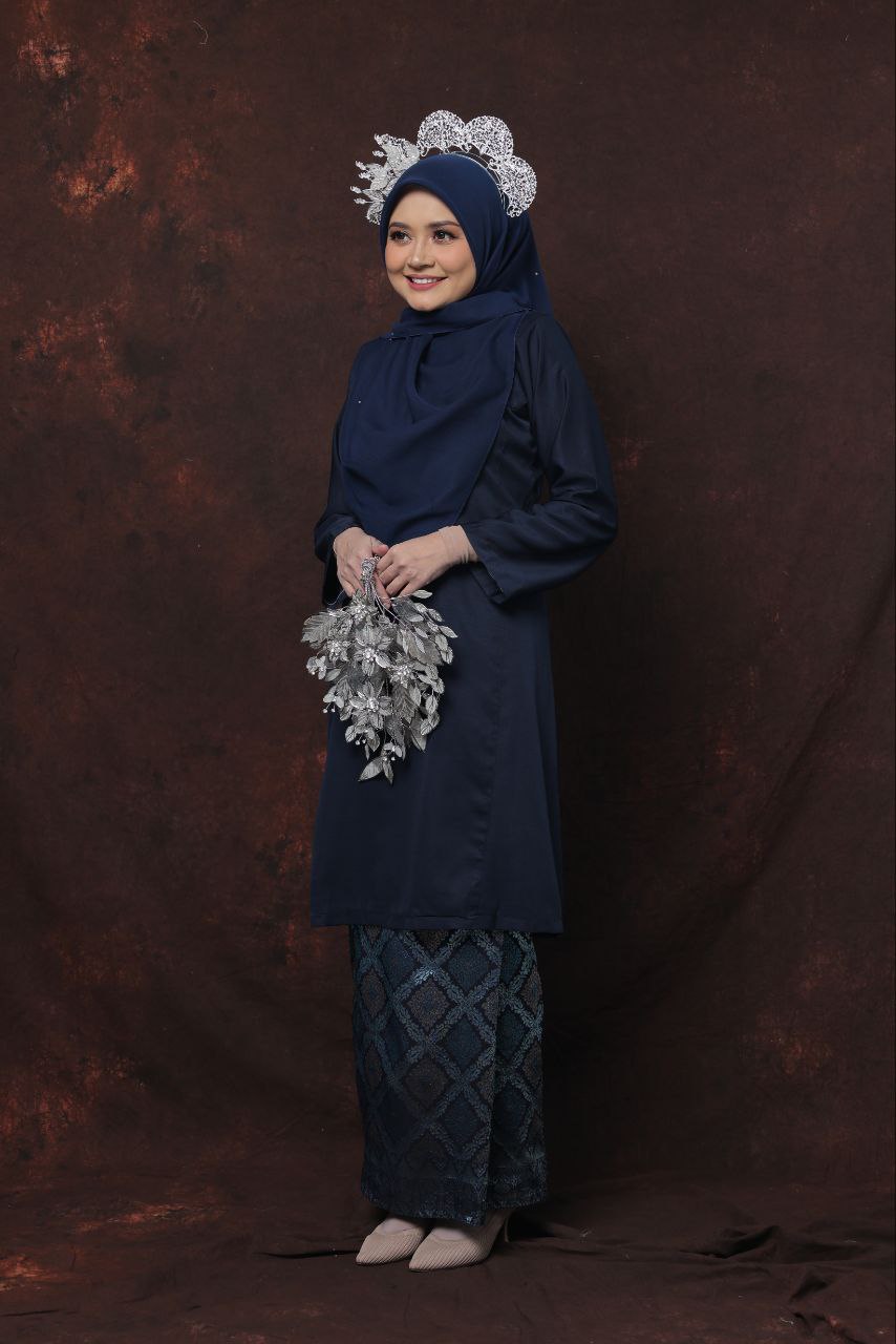 Qaseh Puteri Songket - NAVY BLUE