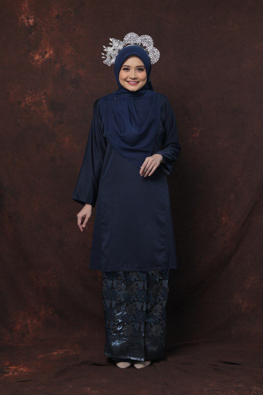 Qaseh Puteri Songket - NAVY BLUE