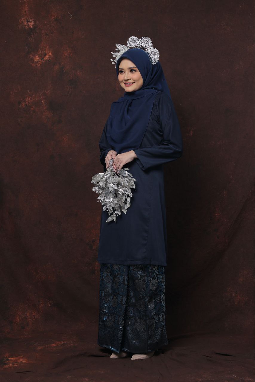 Qaseh Puteri Songket - NAVY BLUE