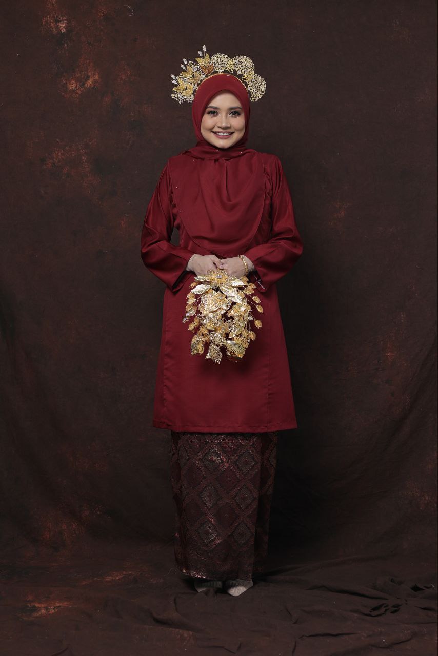 Qaseh Puteri Songket - MAROON