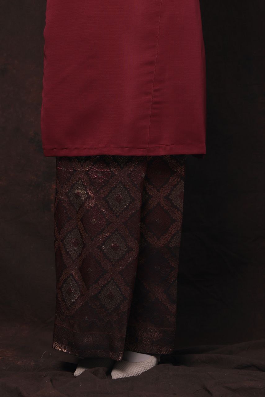 Qaseh Puteri Songket - MAROON