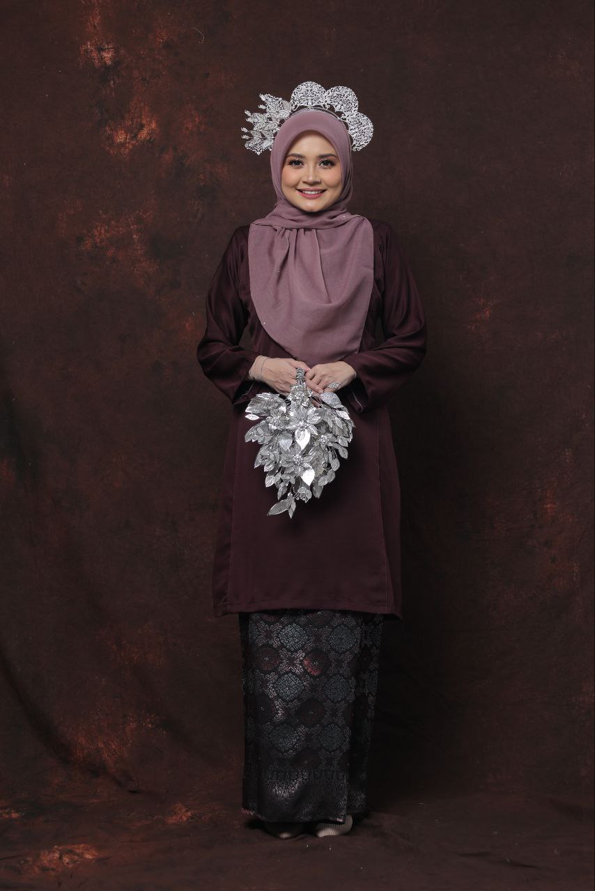 Qaseh Puteri Songket - BURGUNDY