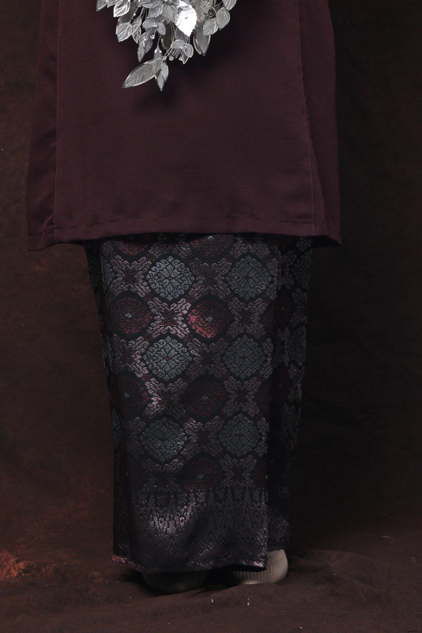 Qaseh Puteri Songket - BURGUNDY