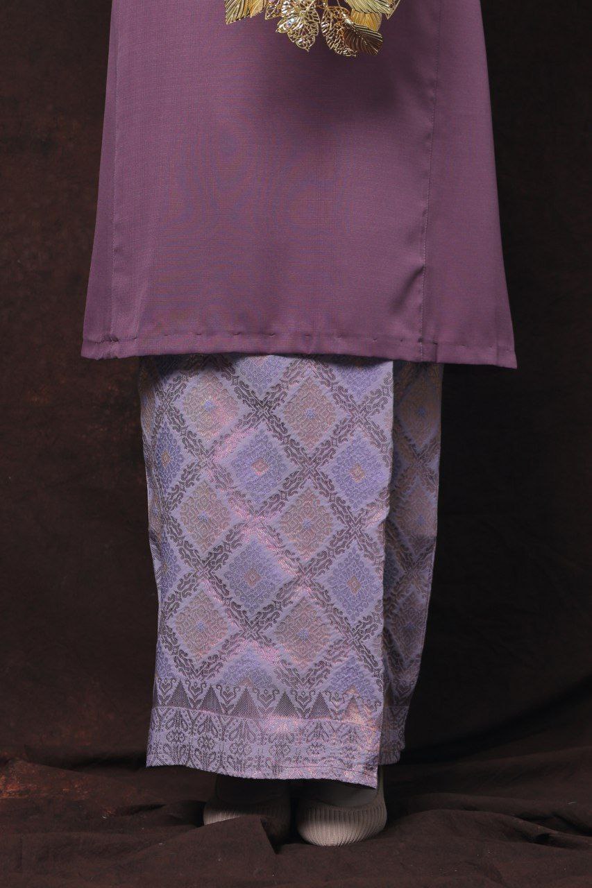 Qaseh Puteri Songket - DUSTY PURPLE