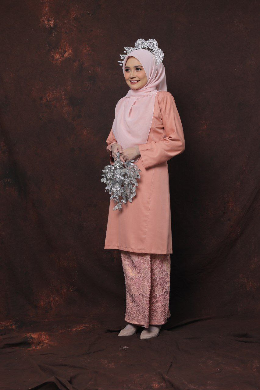Qaseh Puteri Songket - PEACH PINK