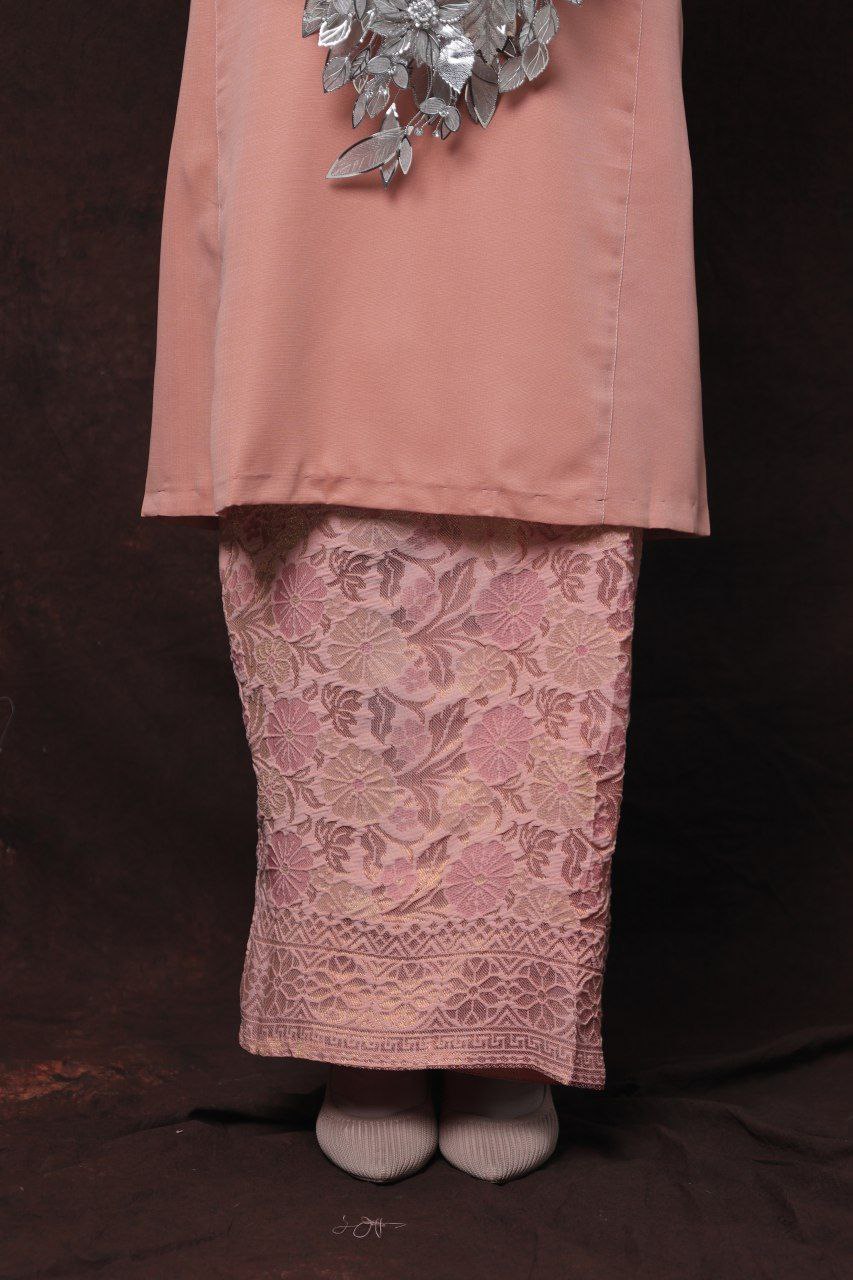 Qaseh Puteri Songket - PEACH PINK
