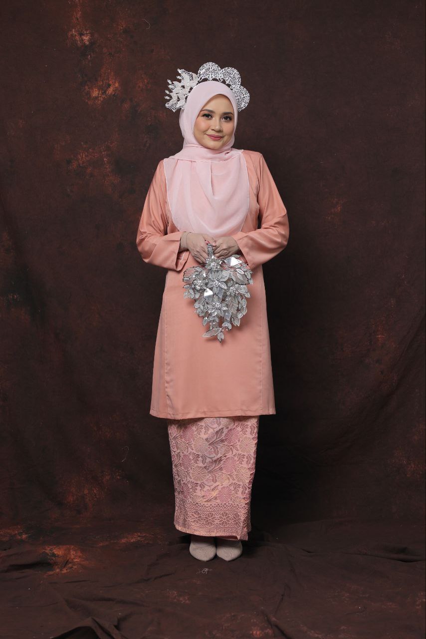 Qaseh Puteri Songket - PEACH PINK