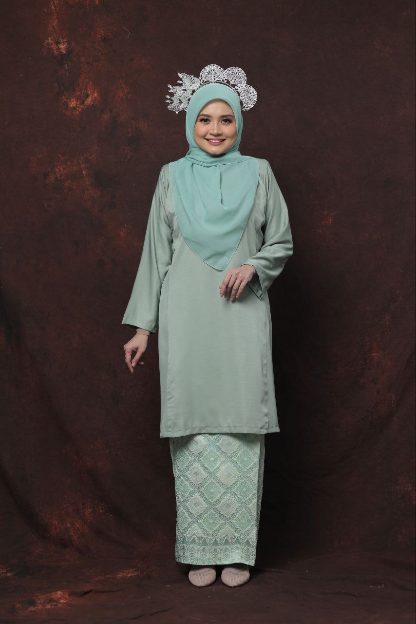 Qaseh Puteri Songket - DUSTY GREEN