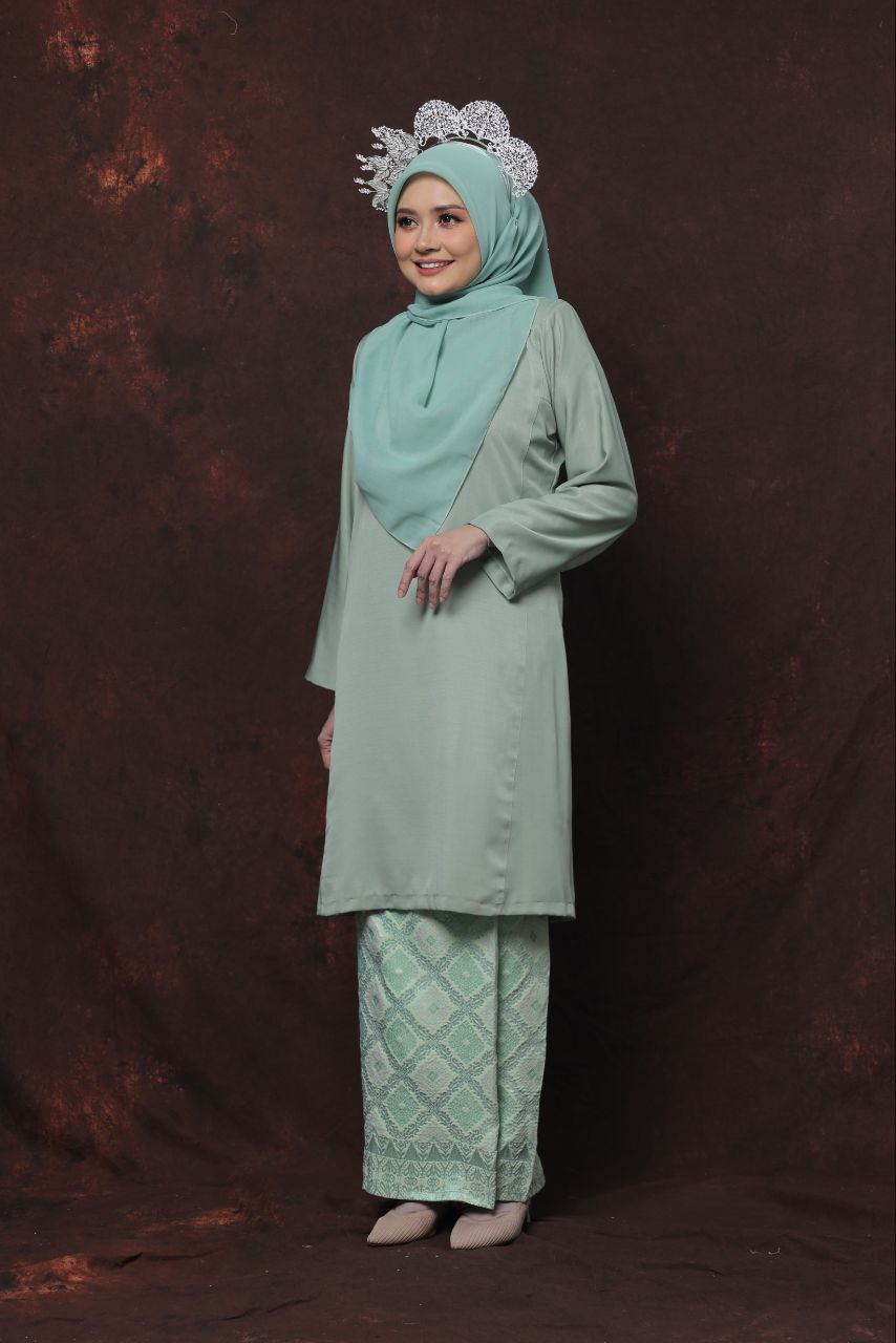 Qaseh Puteri Songket - DUSTY GREEN