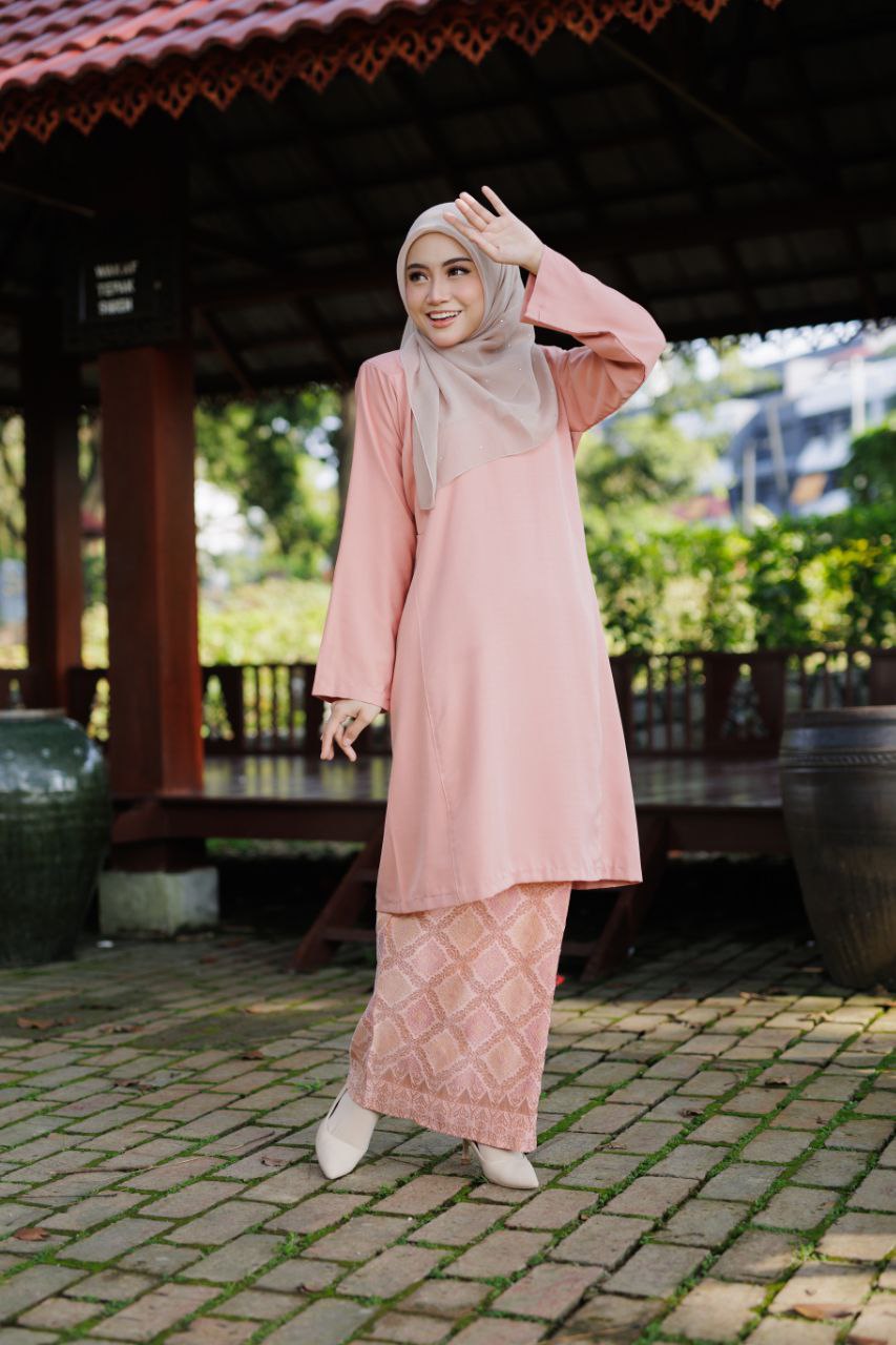 Qaseh Puteri Songket - PEACH PINK