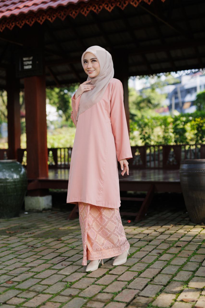 Qaseh Puteri Songket - PEACH PINK