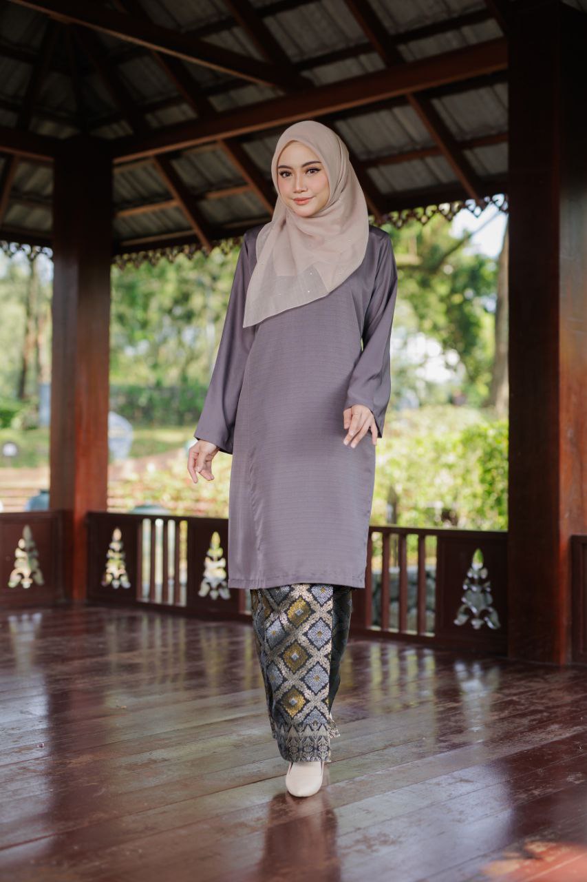 Qaseh Puteri Songket - DARK GREY