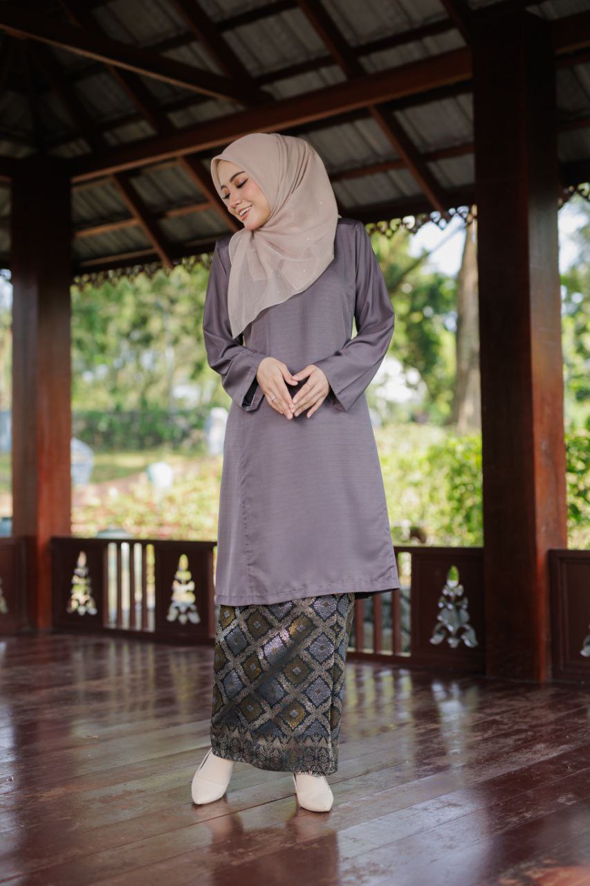 Qaseh Puteri Songket - DARK GREY