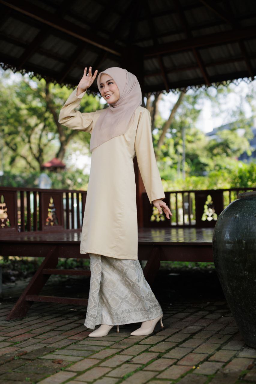 Qaseh Puteri Songket - NUDE CREAM