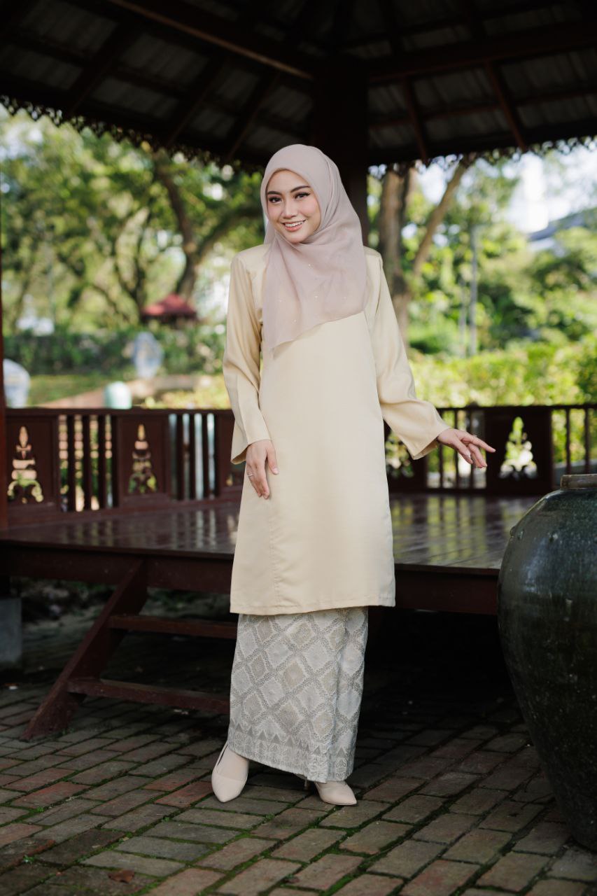 Qaseh Puteri Songket - NUDE CREAM
