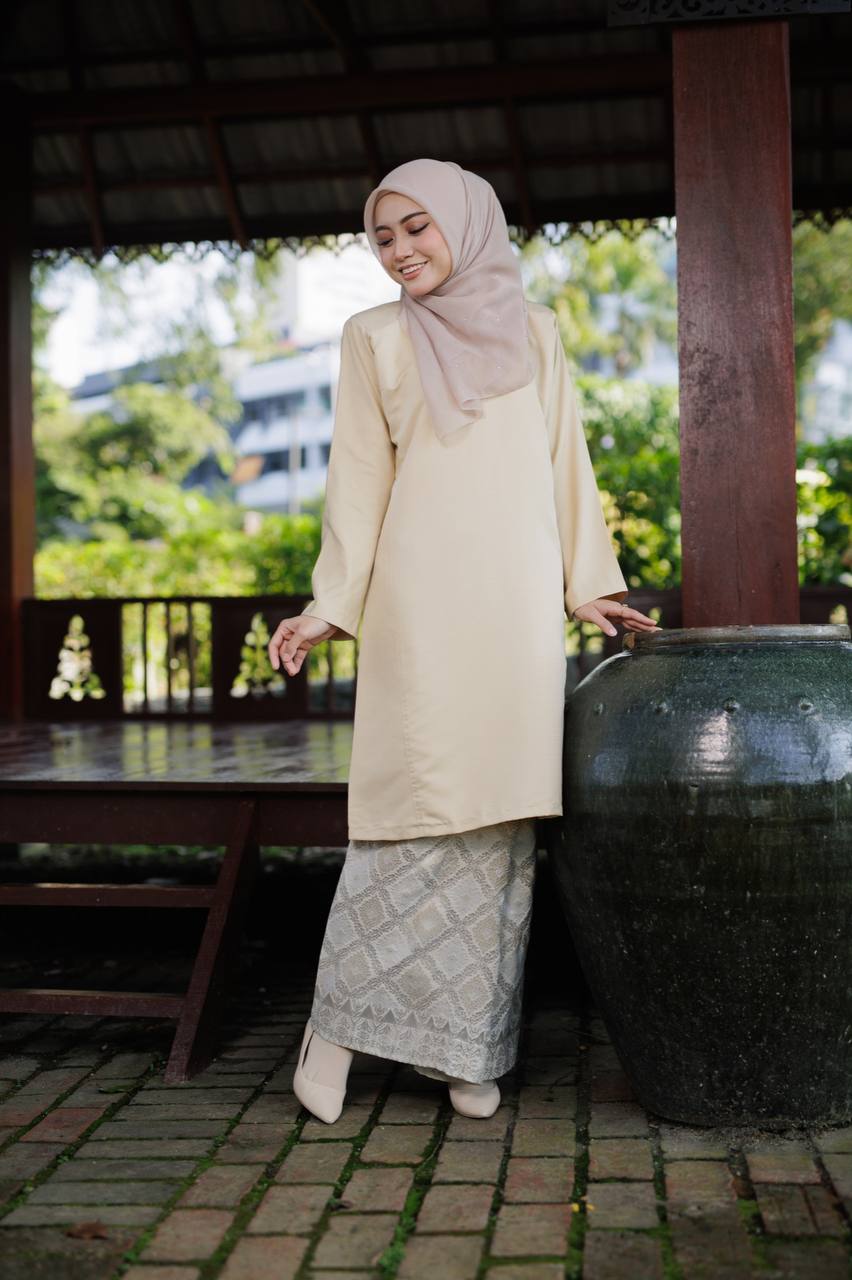 Qaseh Puteri Songket - NUDE CREAM