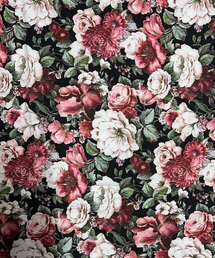 Jubah Qadeeja - BLACK SWEET RED