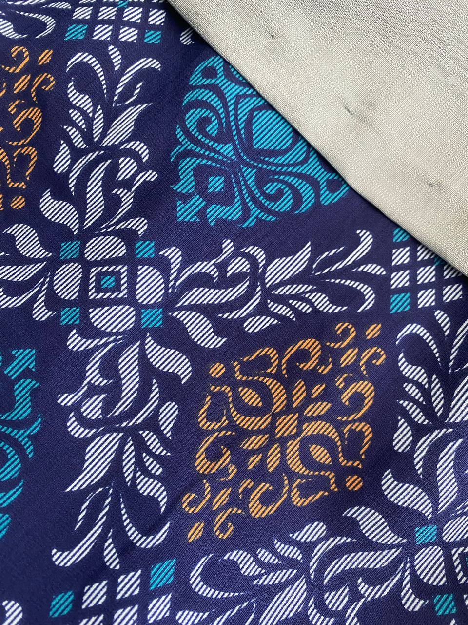 PERMATA QASEH SONGKET - STEEL BLUE