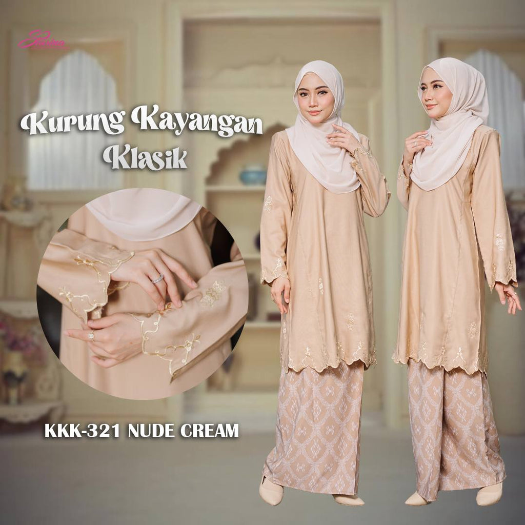 KURUNG KAYANGAN KLASIK - NUDE CREAM