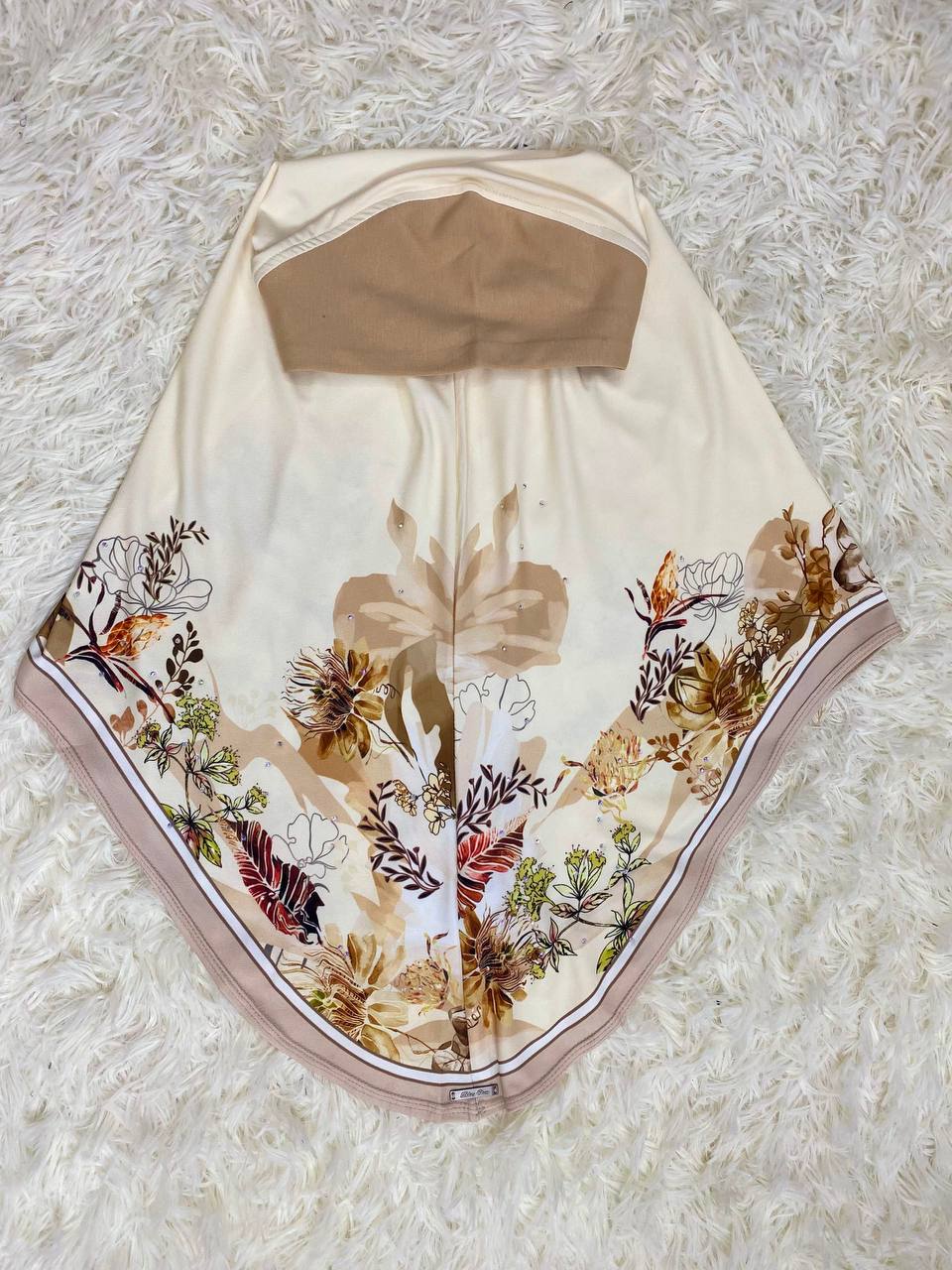 FLORAL SARONG LYCRA -FSL-183 (NUDE)