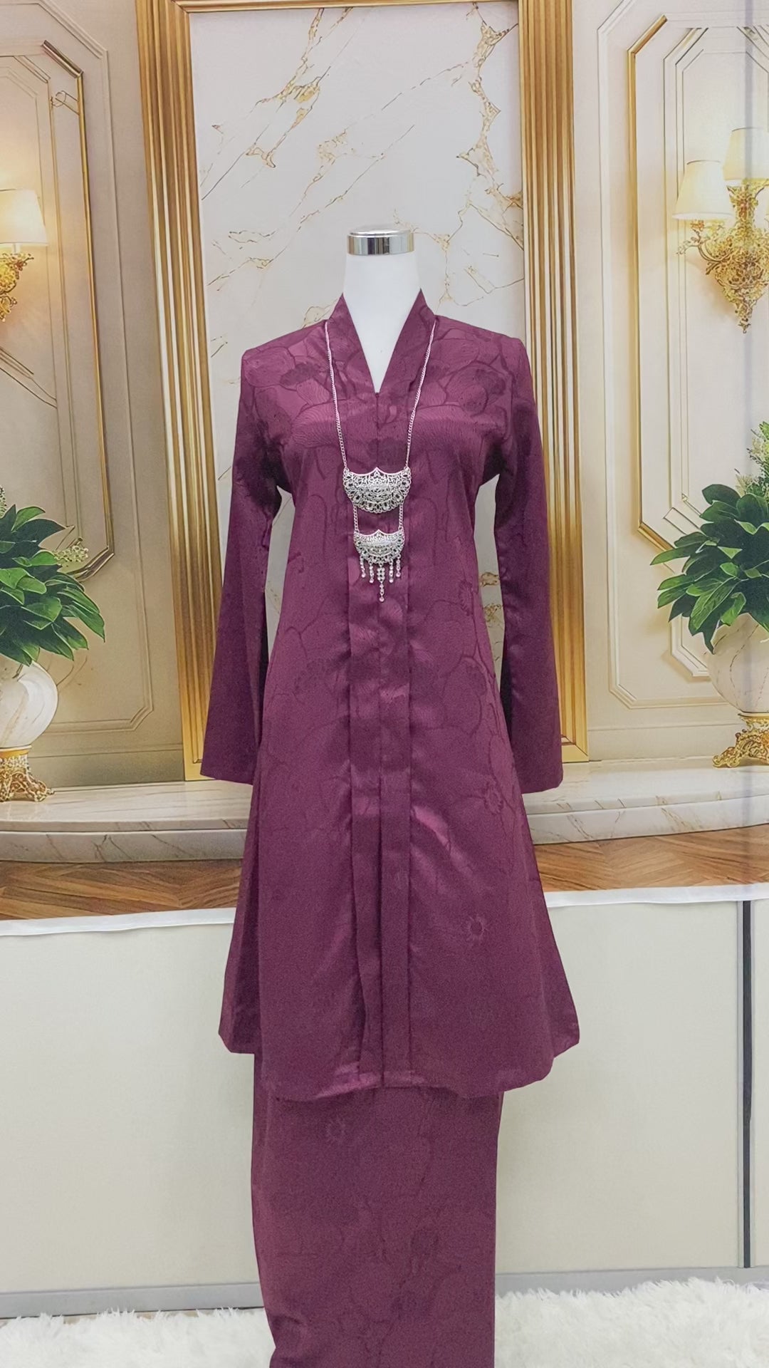 KEBAYA NAURA EXCLUSIVE - KNE-306 ( MAROON )