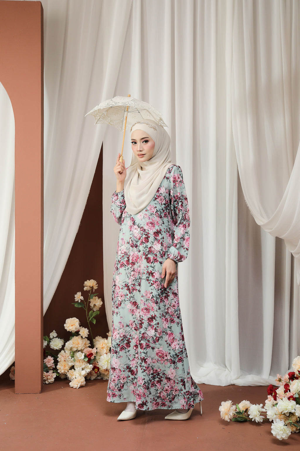 Jubah Humaira Classic - JHC-603 ( SOFT MINT  )