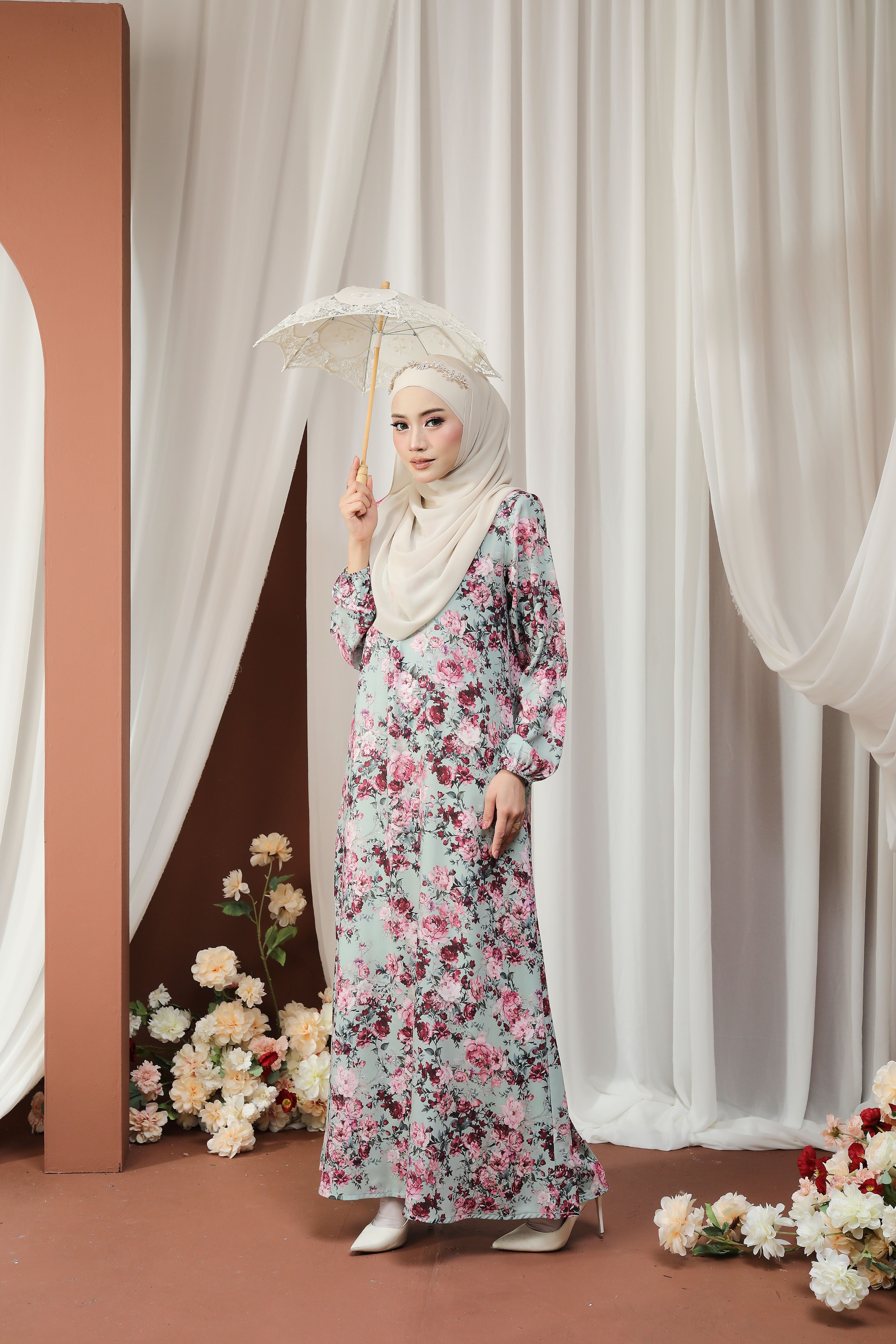 Jubah Humaira Classic - JHC-603 ( SOFT MINT  )