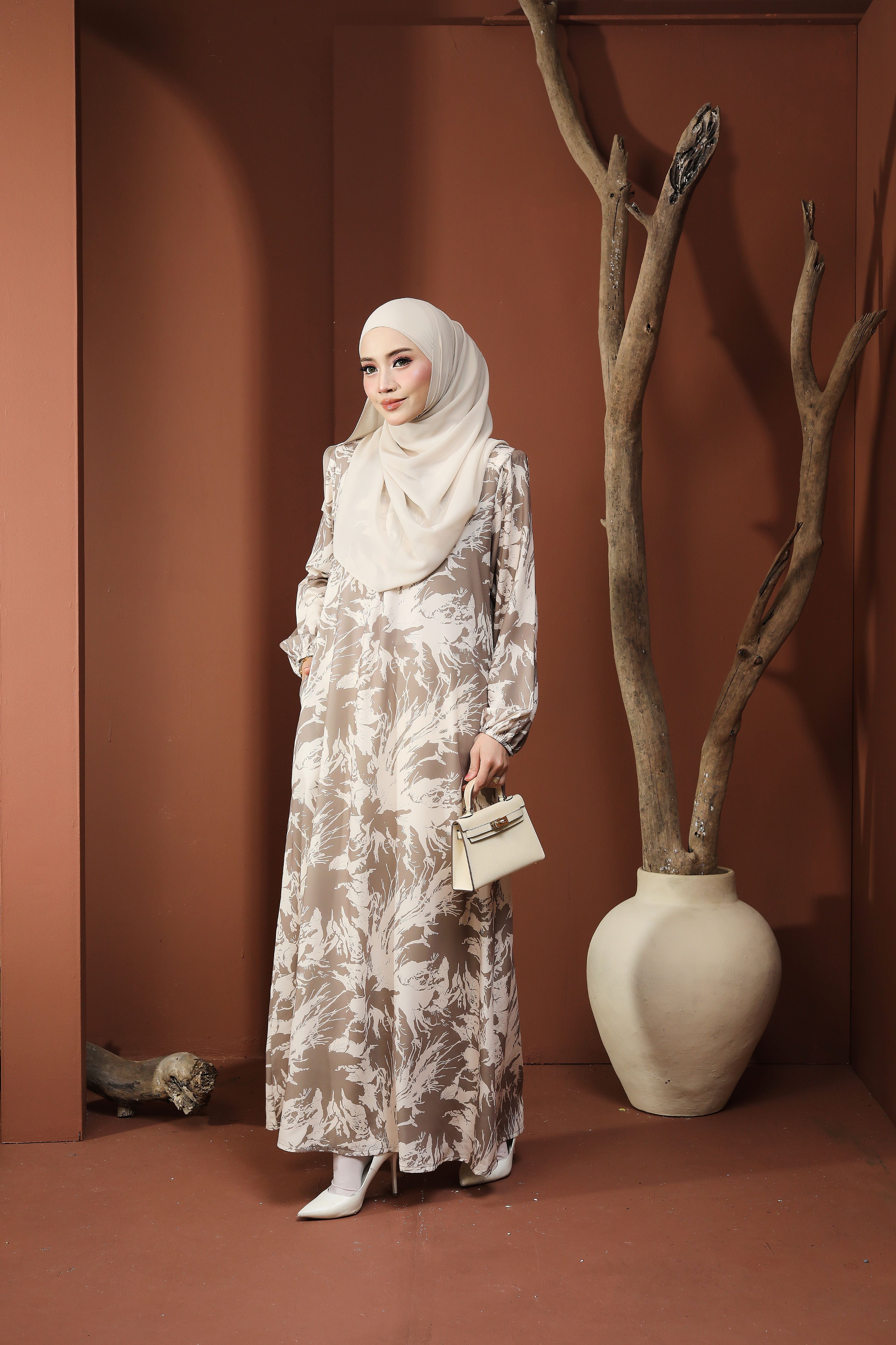 Jubah Clara Series - JCS-624 ( NUDE KHAKI )